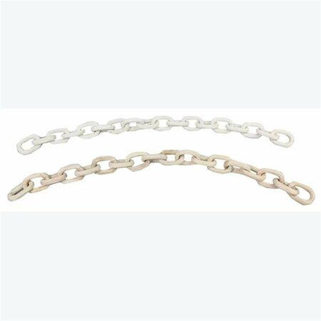 YOUNGS Wood Chain Tabletop Decor, Assorted Color - 2 Piece 11551